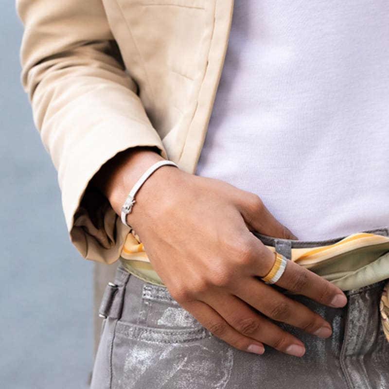 BE/GINS LA LIGNE WIDE COILING BRACELET