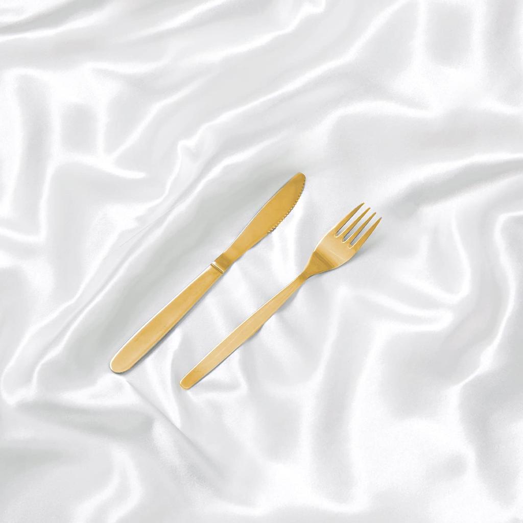 24 Pack Satin Table Cloth Napkins, 12x12 Inch Luxury Dining Table Cloth Napkins Set for Birthday Holiday Party Dinner Restaurant