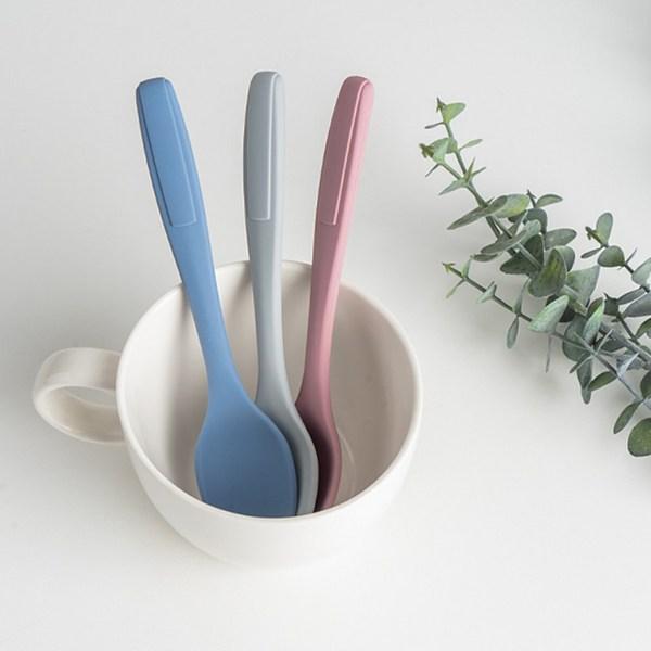 Silgarden Yogurt Spoon, Pink, 1 Piece, Korean Popular Tableware