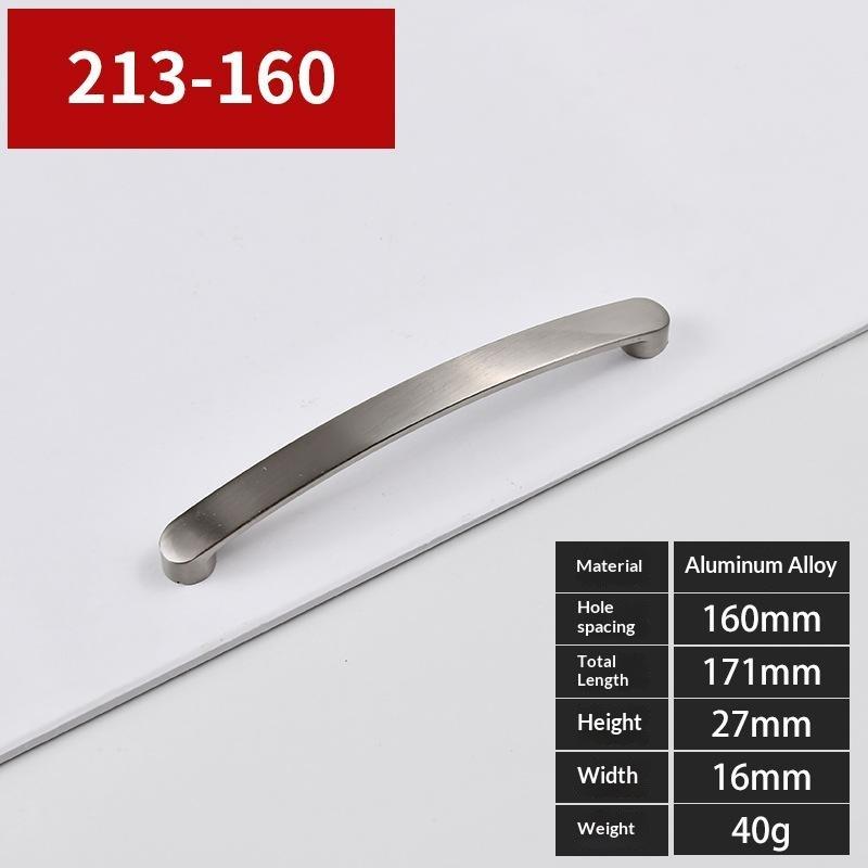 Kitchen Drawer Handles Knobs Lightweight Aluminum Alloy Drill Free Optional Pulls for Cabinet Cupboard Wardrobe Door Decor
