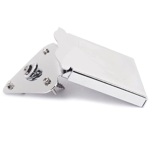 Vaguelly Triangle Tailpiece for Mandolin and Guitar, Metal Tailpiece, Mandolin Parts, Silver