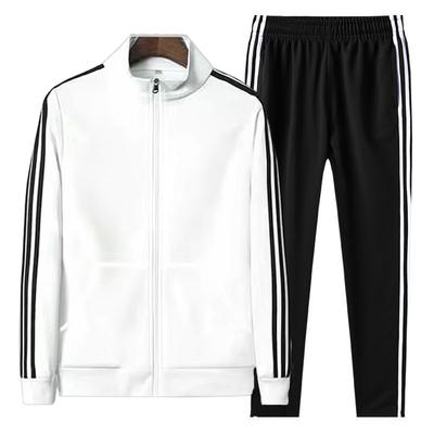 Весенние и осенние модели, повседневный мужской спортивный костюм с воротником-стойкой