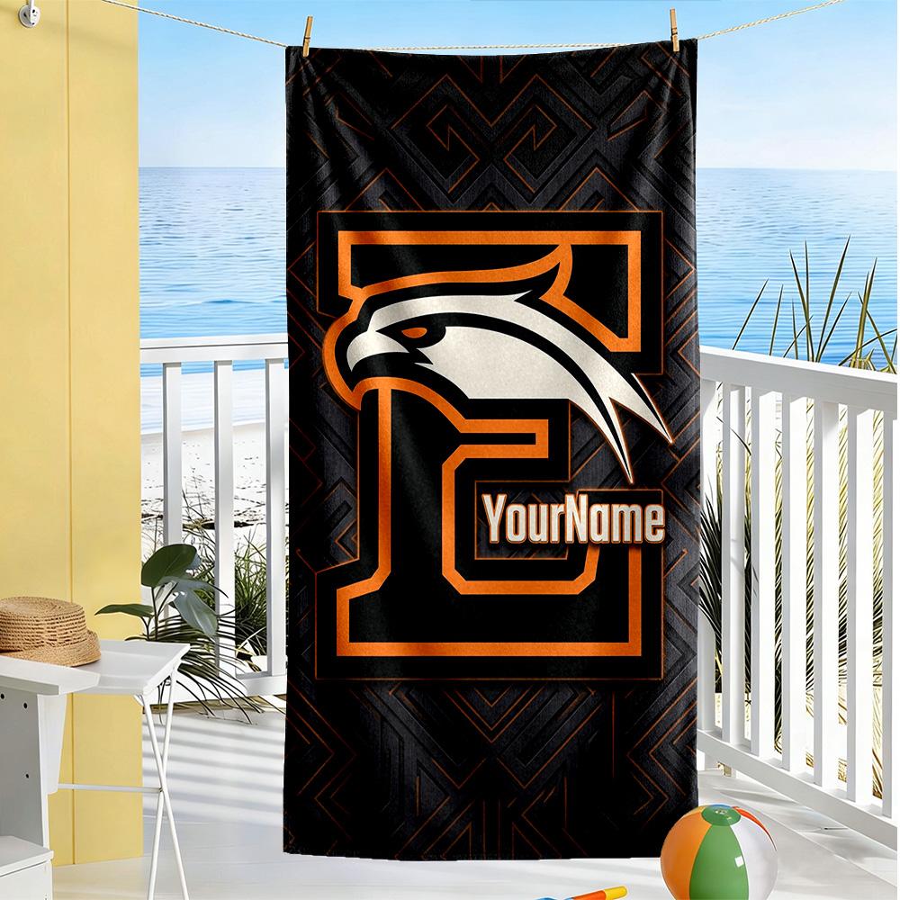 Philadelphia Eagles Customize Text Beach Towel Super Soft Absorbent Suitable For Sports Travel Swimming Yoga Bathroom Beach And Pool