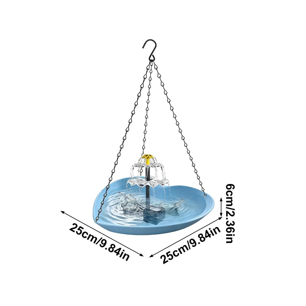 Bird Bath For Outside Heart Shape Weather Resistant Solar Bird Bath Fountain For Ponds Pool Patio Lawn Yard Macaws Sparrow