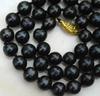 Ожерелье из натурального круглого таитянского черного жемчуга 8-9 мм