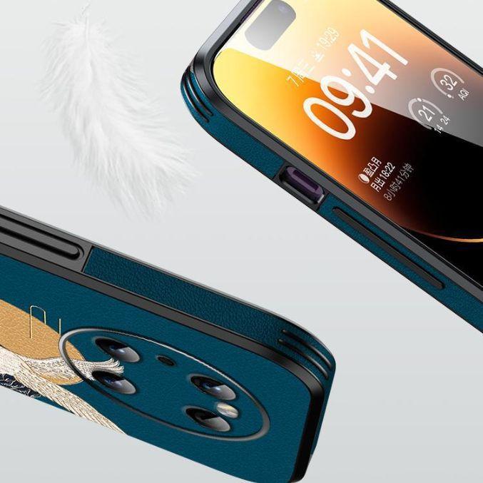 Применимо к чехлу для мобильного телефона Huawei mate70pro новый Songhe mate80 кожаный женский mate50p защитный чехол 60