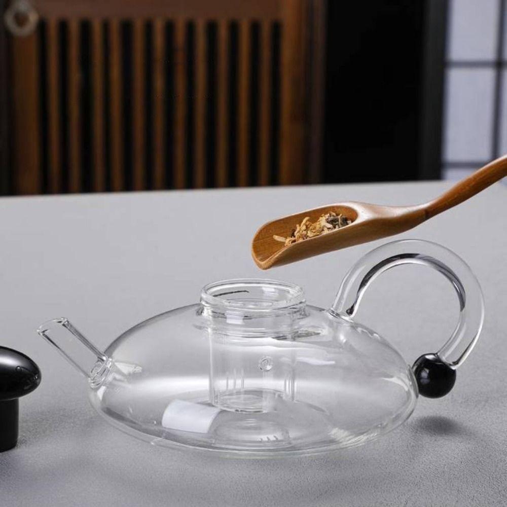 Nordic Style Deflated Tea Pot Heat Resistant Tea Brewing Pot Household Flower Tea Kettle Fruit Tea