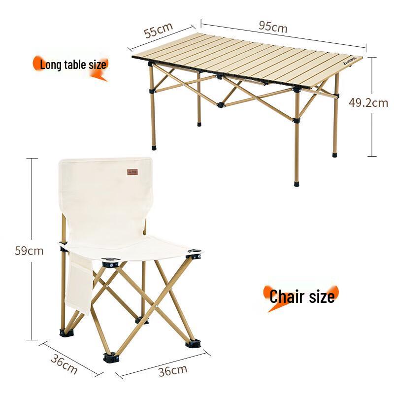 Shangkoujia Portable Outdoor Folding Table & Chair Set