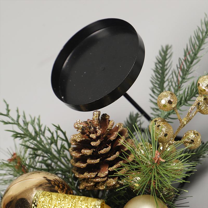 4pcs Festival Candlestick With Spike Metal Taper Holders Iron Cup Insert Wedding Candles Holder Christmas Decor 6/8cm