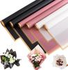 20pcs/Pack Flower Wrapping Paper Golden Border Rose Korean Style Half Transparent Gift Packing Florist Bouquet Wrapping Material