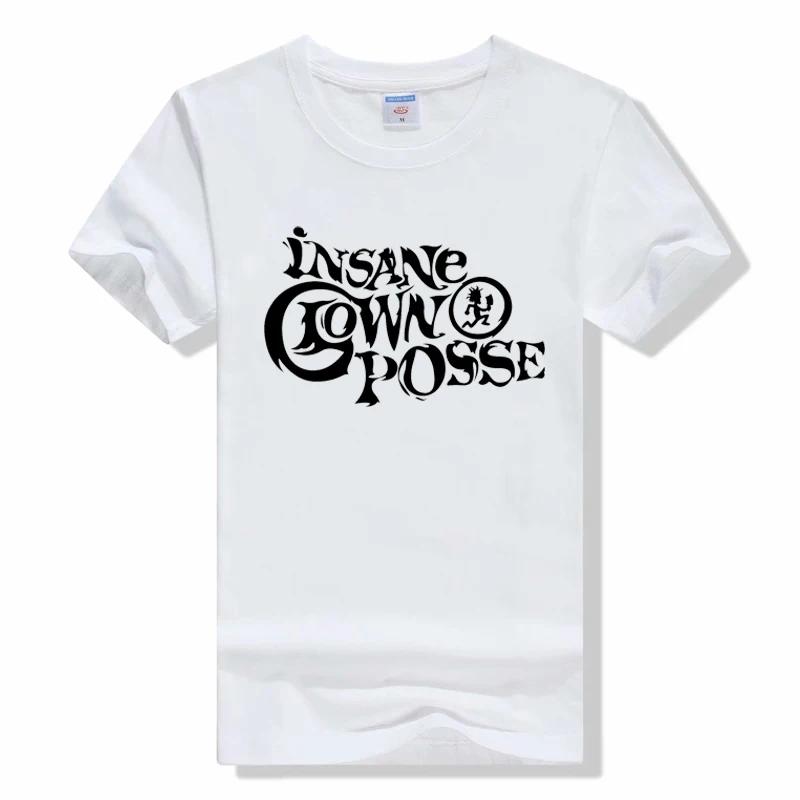 Insane Clown Posse футболка Красный Топорный Человек Хип-хоп Логотип Хлопок Короткий Рукав Топы Мода Круглый Вырез Футболка