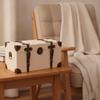 Vintage Storage Box Retro Decorative with Handles Rustic for Bedroom