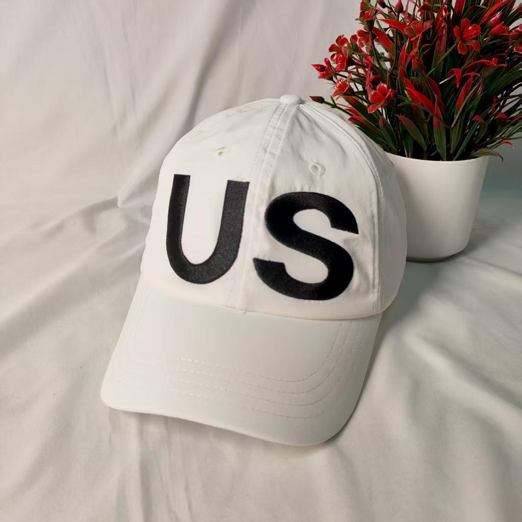 US peaked caps for men and women in summer niche versatile American embroidered thin baseball caps couple casual trendy brand