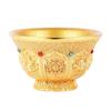 Ghee Lamp Holder Fireproof Bowl Temple Copper Tibetan Altar Supplies Decoration