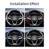 vcxja9 Suitable for Volkswagen Carbon Fiber Texture Steering Wheel Cover with Segmented Quick-Release Design, Durable, for Tiguan Golf T-Roc Polo 