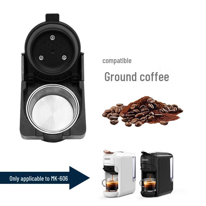 Кофемашина CAFELFFE с капсулами: Совместимая домашняя кофеварка для молотого кофе и нескольких видов капсул