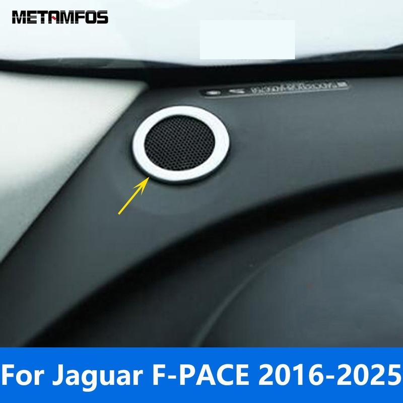 For Jaguar F-Pace 2016-2024 2025 Matte Front Dashboard Audio Speaker Loudspeaker Cover Trim Interior Accessories Car Styling