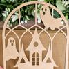 Halloween Wooden Cutout Unfinished Wood Crafts To Paint Ghost Pumpkin