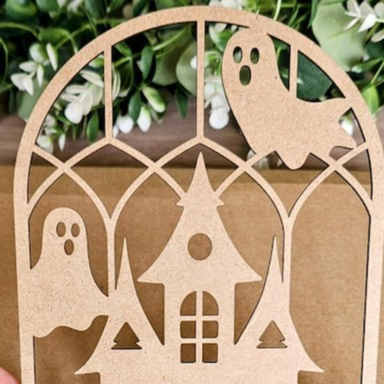 Halloween Wooden Cutout Unfinished Wood Crafts To Paint Ghost Pumpkin