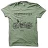 ВИНТАЖНАЯ Футболка для байкера Hardtail Club Custom Chopper Patent Motorcycle Biker T-Shirt M5845