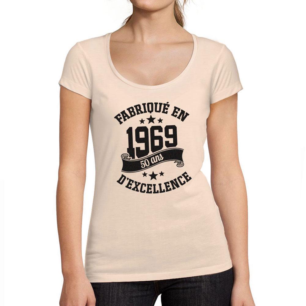 Ultrabasic Футболка Femme col Rond Decollete Fabrique en 1969, 50 Ans d etre Genial T-Shirt