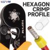 Ferrule Crimping Tool Self-Adjusting Hexagonal Wire Crimper Plier for AWG23-7(0.25-10mm²) Ratchet Wire Crimping Tool YE 10-6