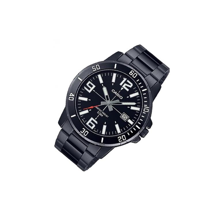 Casio Мужские часы стандартной серии Черные MTP-VD01B-1BV MTP-VD01B-1BV