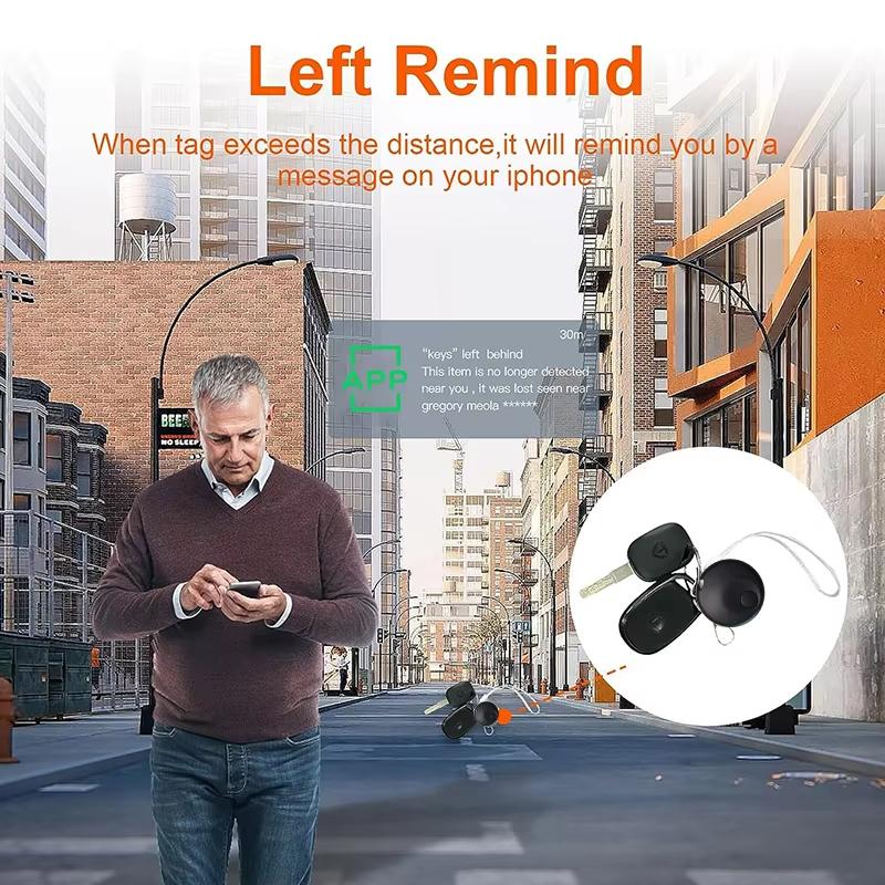 Новая мини-умная бирка, Bluetooth-трекер для багажа. Работает с Apple Find My (Только iOS), Локатор предметов для ключей, багажа, рюкзака