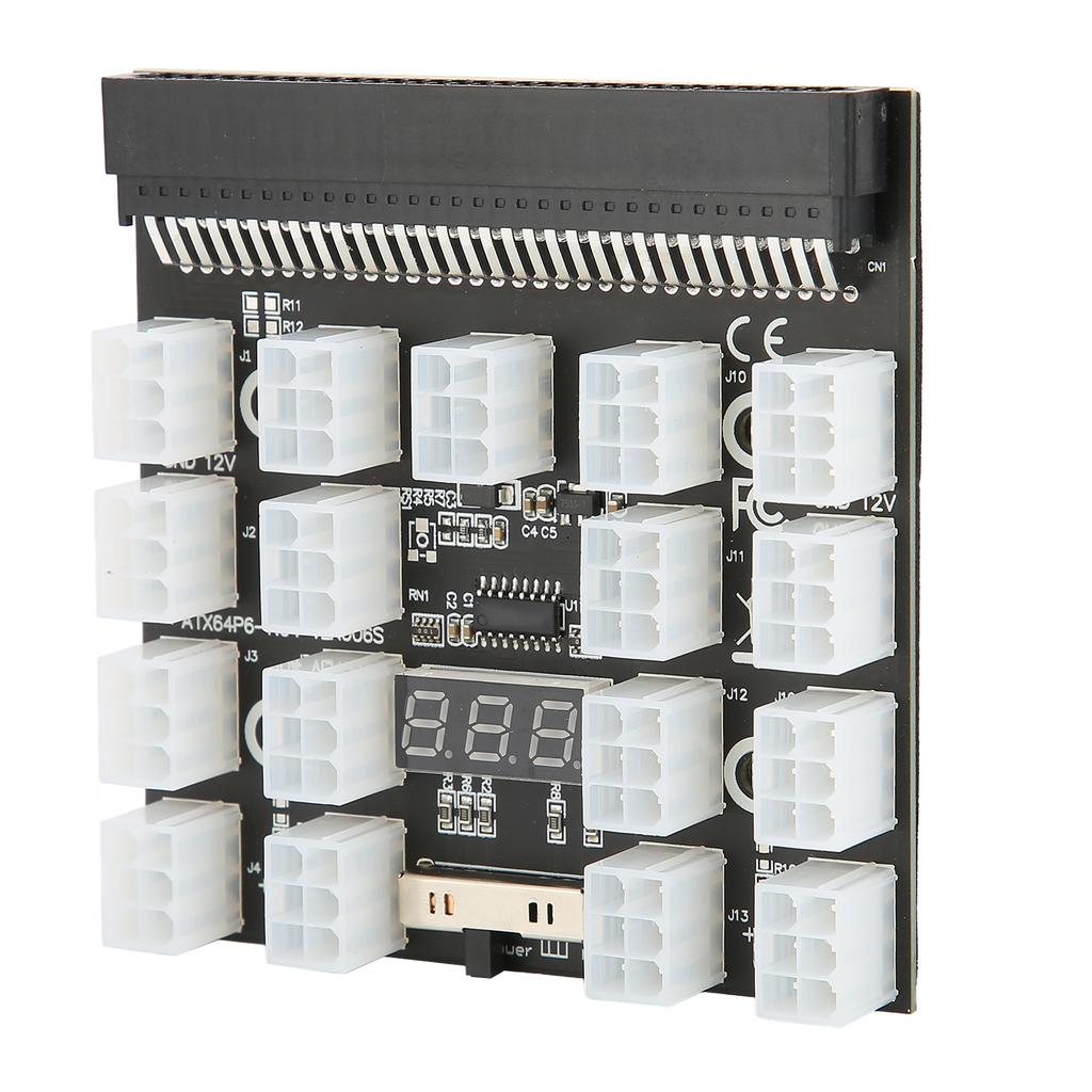 Power Supply Board Adapter 17 Position Distribution Converter Breakout PCB Module 12VBlack