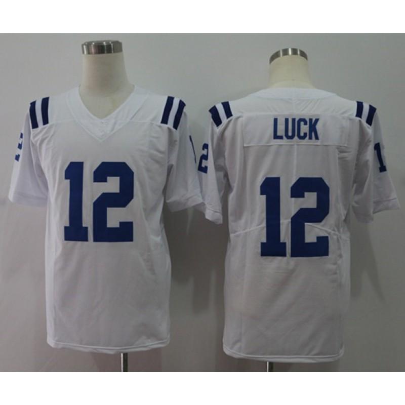 Mens NFL Indianapolis Colts Football Jersey Custom Number 2 13 12 17 25 Fan Wear Cotton Blend Sport Shirt