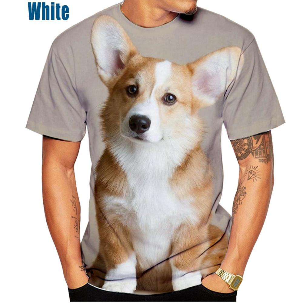 Милая футболка с принтом в виде вельш-корги 3D Pembroke Puppy Baby Puppy, повседневная модная футболка для мужчин и женщин, детей