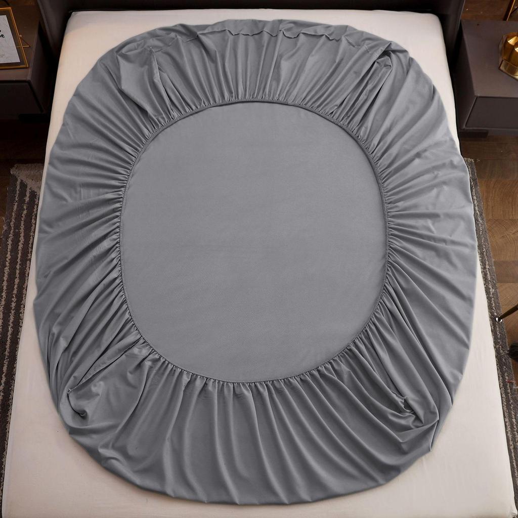 All-Cotton Non-Slip Fitted Bed Sheet and Mattress Protector