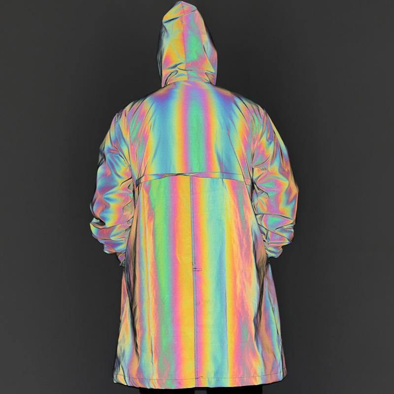 Куртка Andy, уличное пальто с капюшоном, модное радиевое светоотражающее пальто, ветровка с капюшоном, светоотражающая куртка, мужская и женская оригинальная пижама