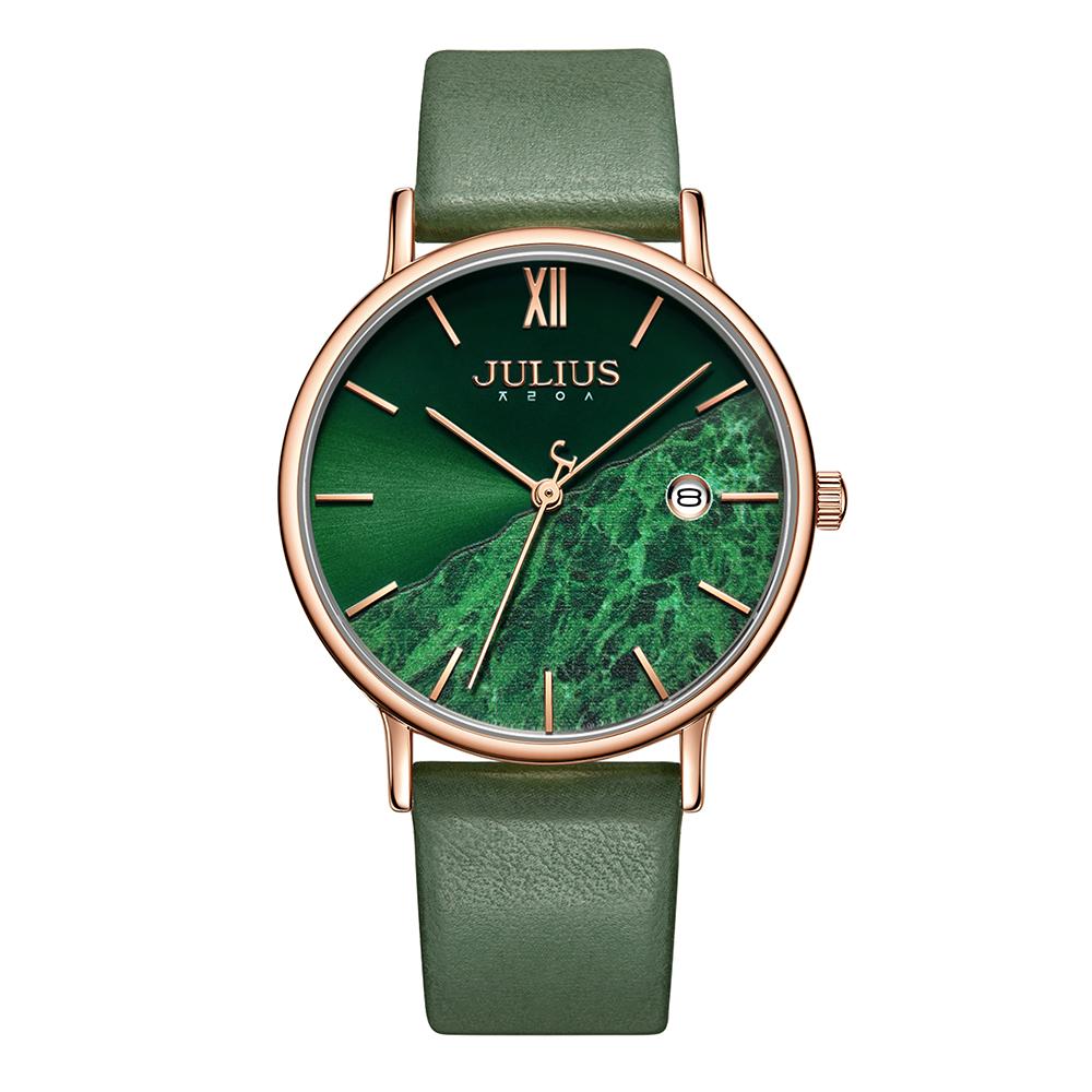 Jyullieoseu Ja-1312 Женские круглые наручные часы с цветочным циферблатом