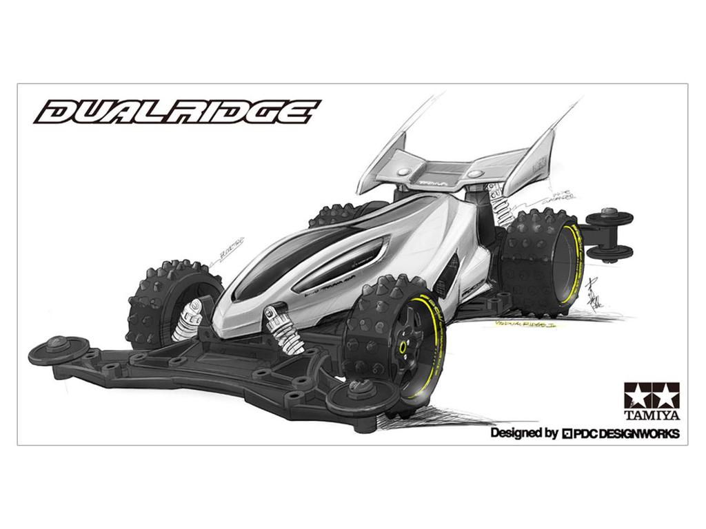 Tamiya Racer Mini 4WD Series No. 96 Dual Ridge Jr. VZ Chassis 18096