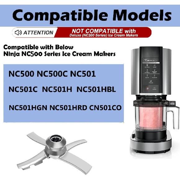 Replacement Paddle Blade for Ninja Deluxe NC501 Series Ice Cream Makers, Replacement for Ninja Creamerizer NC500, NC501, NC500C, NC501C, NC501H,