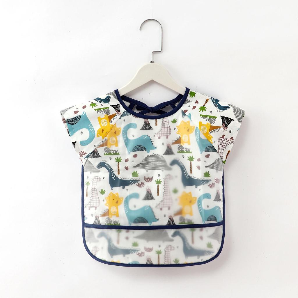 Водонепроницаемый детский нагрудник с карманом - безрукавный, легкий комбинезон для мальчиков и девочек