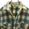 Woolrich 70-е Винтаж Белая бирка Клетка Длинный рукав Фланелевая рубашка Мужская Б/У