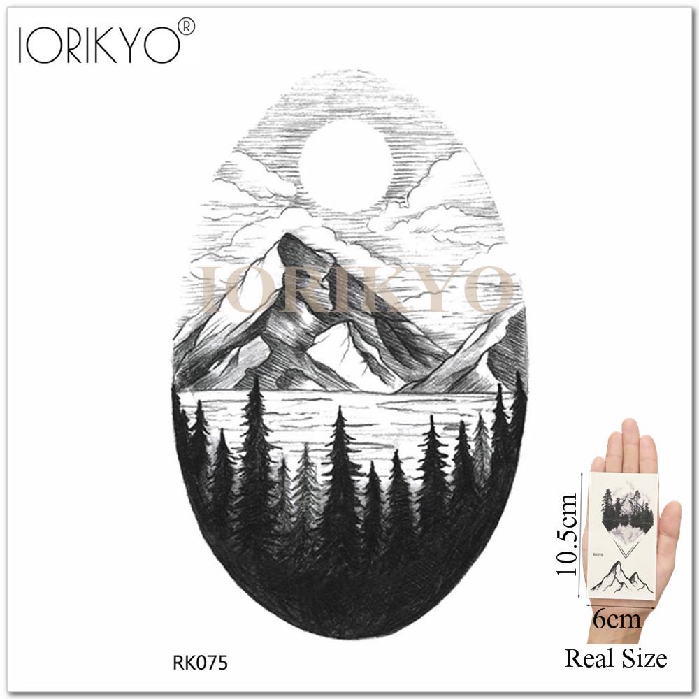 Временная геометрическая татуировка