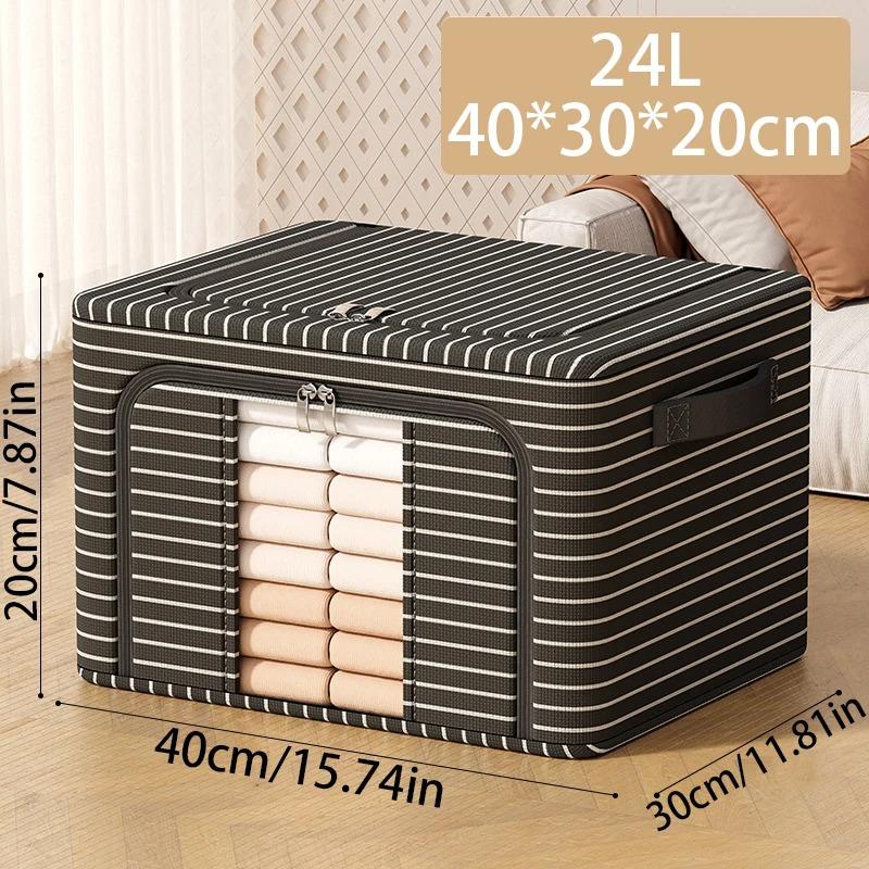 1 шт. Складной ящик для хранения одежды и разных предметов домашнего обихода со стальным каркасом для организации и хранения гардероба