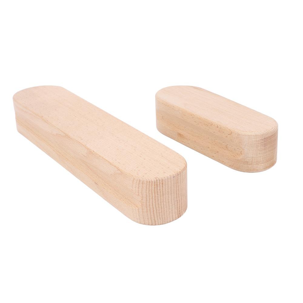 2Pcs Double side grooved Sewing Press Block Solid heavy wood Quilting Tool Quilt quilting work