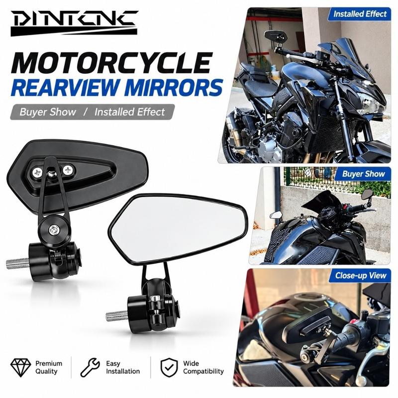 For KAWASAKI Z900 Z900SE Z400 2017-2024 Z1000 Handlebar End Mirror Left Right Side Rotation Motorcycle Accessories Z900RS Cafe