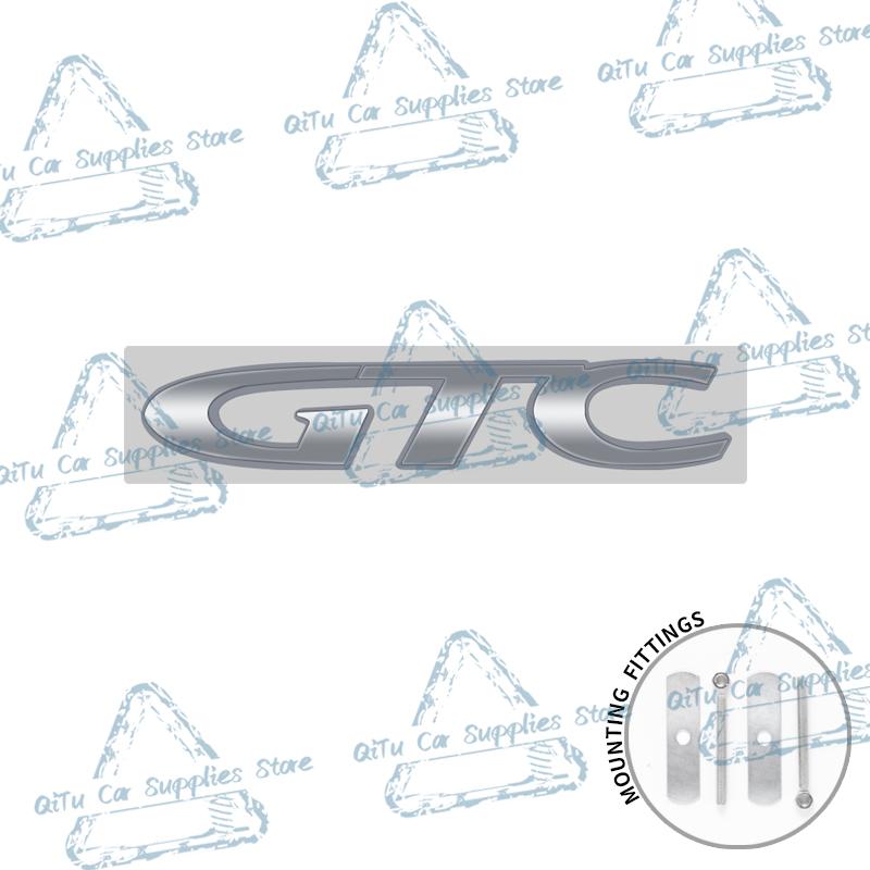 3D Metal GTC Logo Car Front Grille Emblem Rear Trunk Badge Decor Sticker For Opel Astra Insignia Corsa Vectra Zafira Mokka OPC