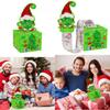 Party Christmas Gift Box With Elf Motif For Festive Decoration Presentation Gift
