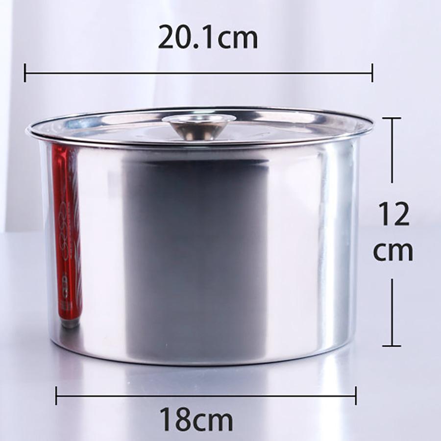 Stainless Steel Basin with Lid Metal Bowl Sauce Serving Dish Metal Bowl with Cover Metal Bowl with Cover Containers with Lids