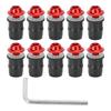 10PCS Motorcycle M5x16mm 0.6in Windscreen Windshield Screw Bolts Kit Universal with Wrench