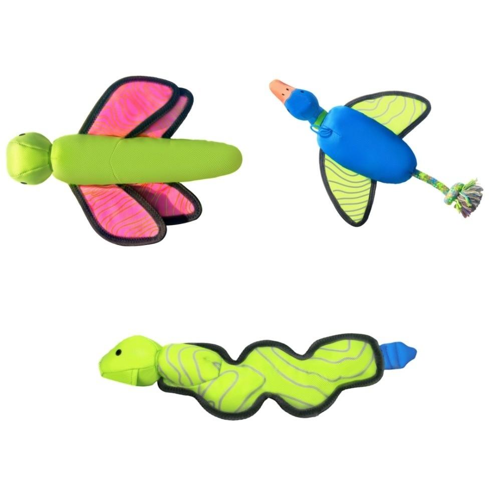 Press To Sound Interactive Dog Throw Toy Chew Resistant Puppy Fetch Toys Park Outdoor