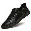 The First Layer of Cowhide Casual Board Shoes Men's Fashion Sports Versatile Simple Lace-up Daily Work Casual Men's Shoes