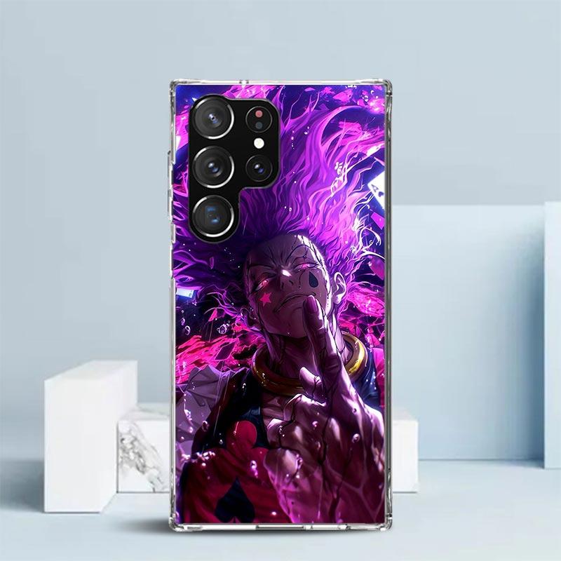Чехол для телефона Huner X-Hunters Hisoka для Samsung Galaxy S24 S25 Edge S26 Ultra S22 S23 Plus S21 + S20 FE Мягкая задняя крышка из ТПУ Galaxy
