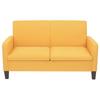 VidaXL Ensemble de canapés 2 pcs Tissu Jaune